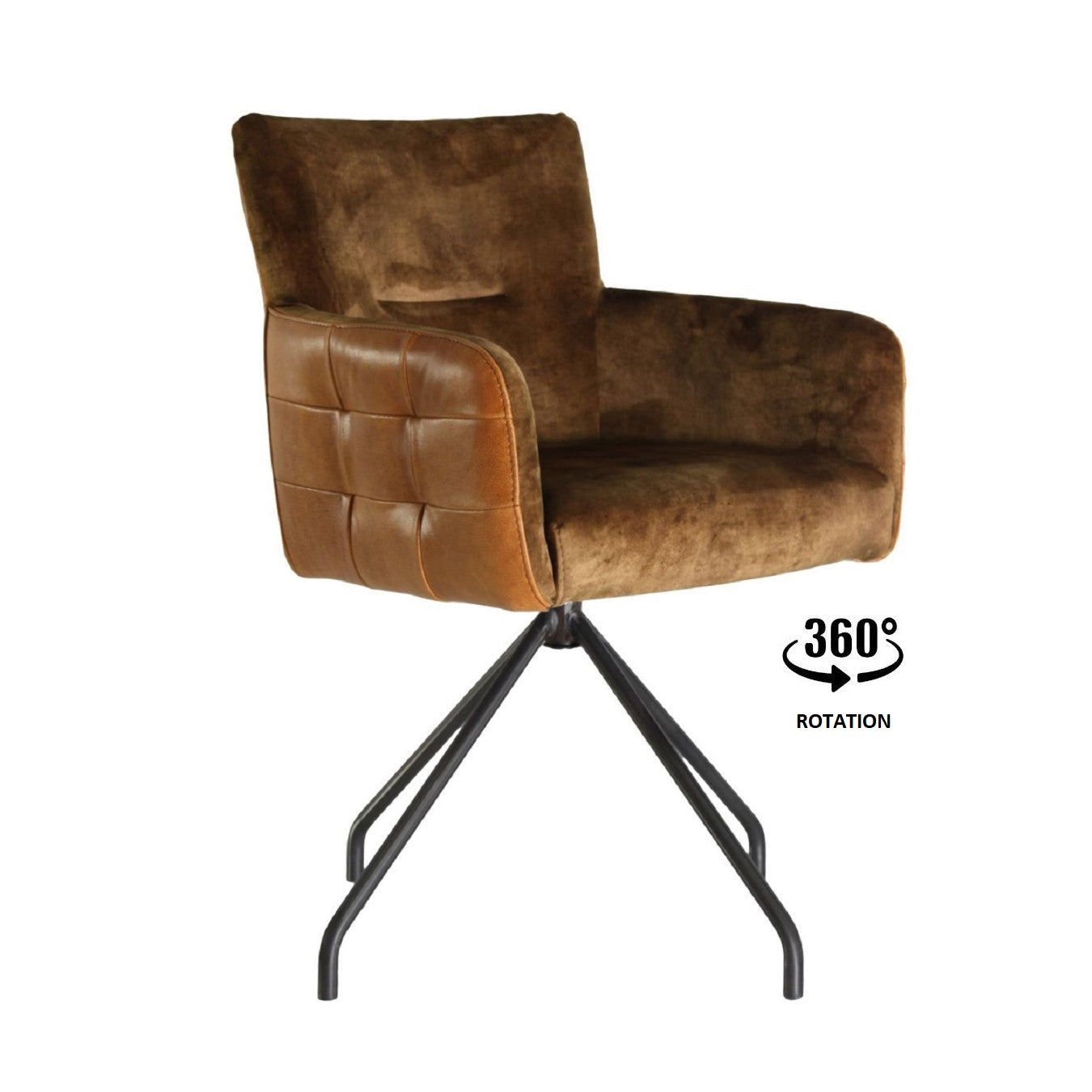 Stuhl aus Stoff und Leder | Modell GIULIA